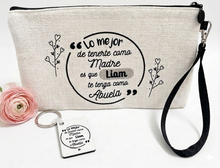 Cargar imagen en el visor de la galería, Pack Neceser + Llavero Lo mejor de tenerte como madre