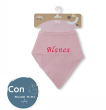 Cargar imagen en el visor de la galería, Bandana Babero bebé con bordado personalizado