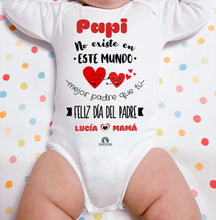 Cargar imagen en el visor de la galería, Body día del Padre personalizado &quot;No existe en este mundo mejor Padre que tú&quot; - Con Mucho Mimo