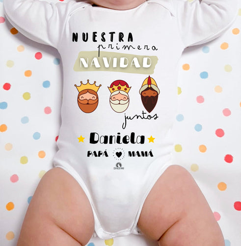 Body personalizado nuestra primera navidad juntos - Con Mucho Mimo