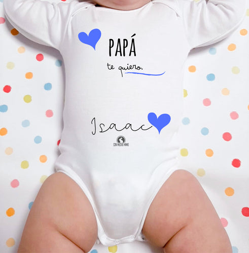 body personalizado papá te quiero - Con Mucho Mimo