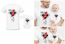 Cargar imagen en el visor de la galería, Pack Camiseta Papá + Body Bebé Súper Papá