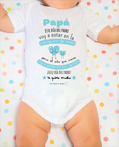 Body día del Padre personalizado barriguita de mami 