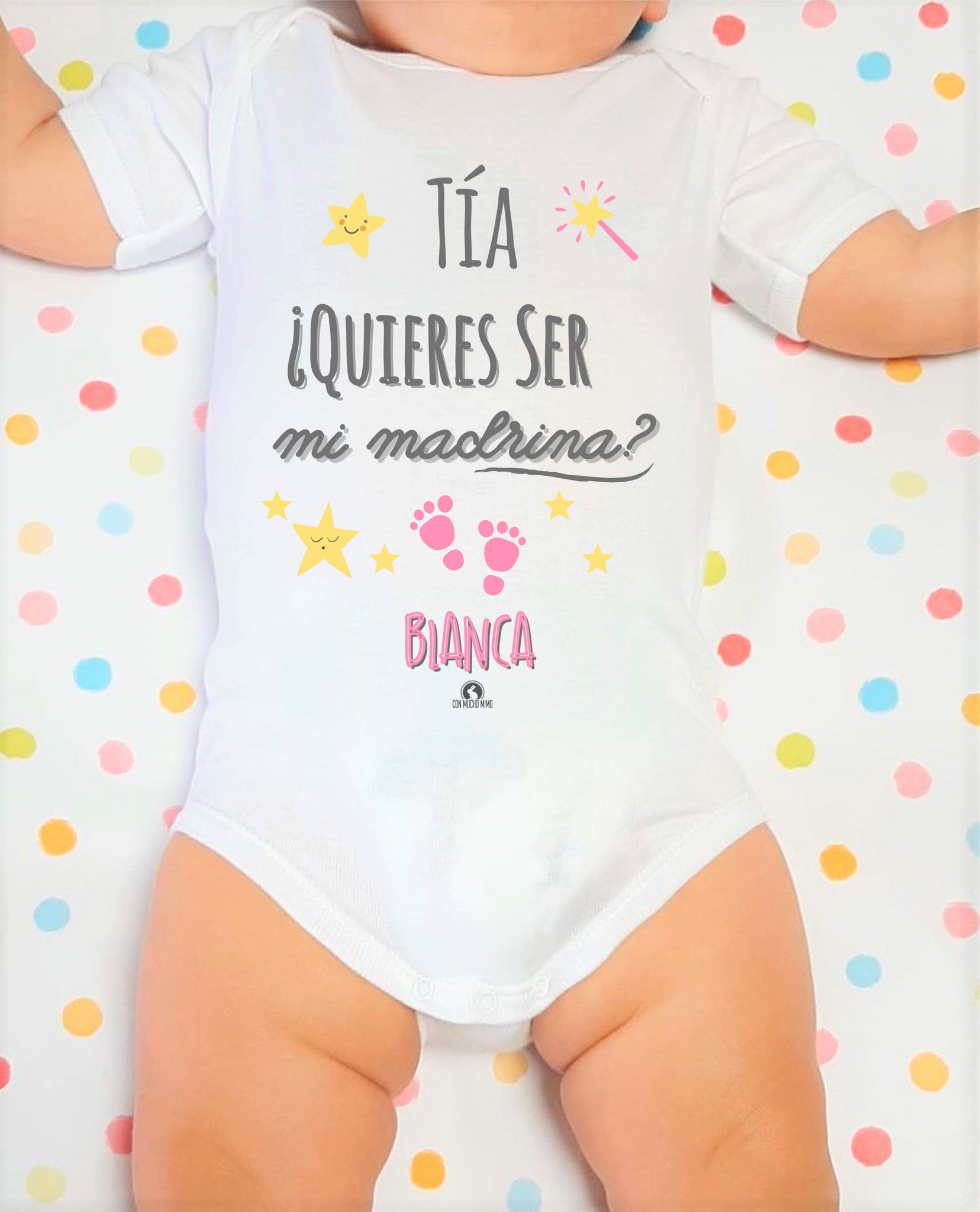 Body de bebé personalizado Madrina – Con Mucho Mimo
