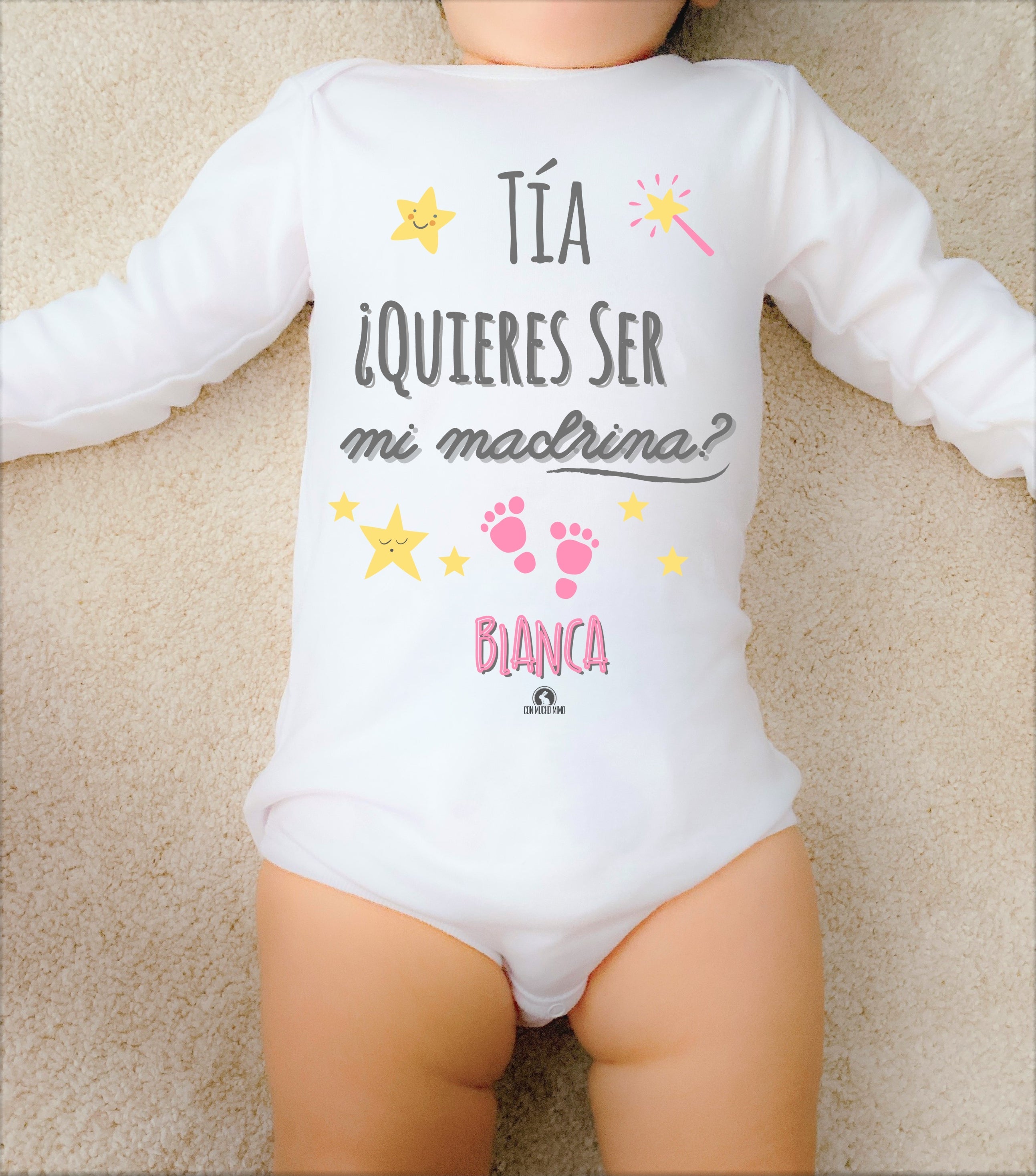 Body bebé personalizado Quiere mucho