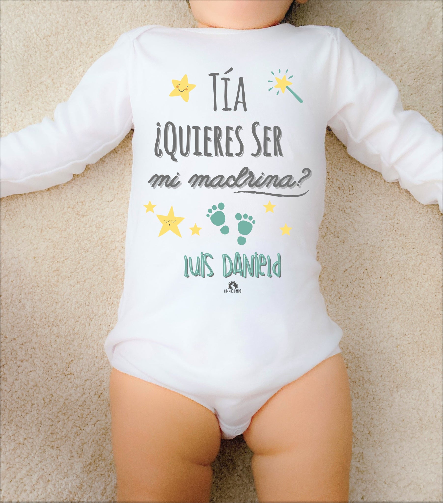 Body de bebé personalizado Madrina – Con Mucho Mimo