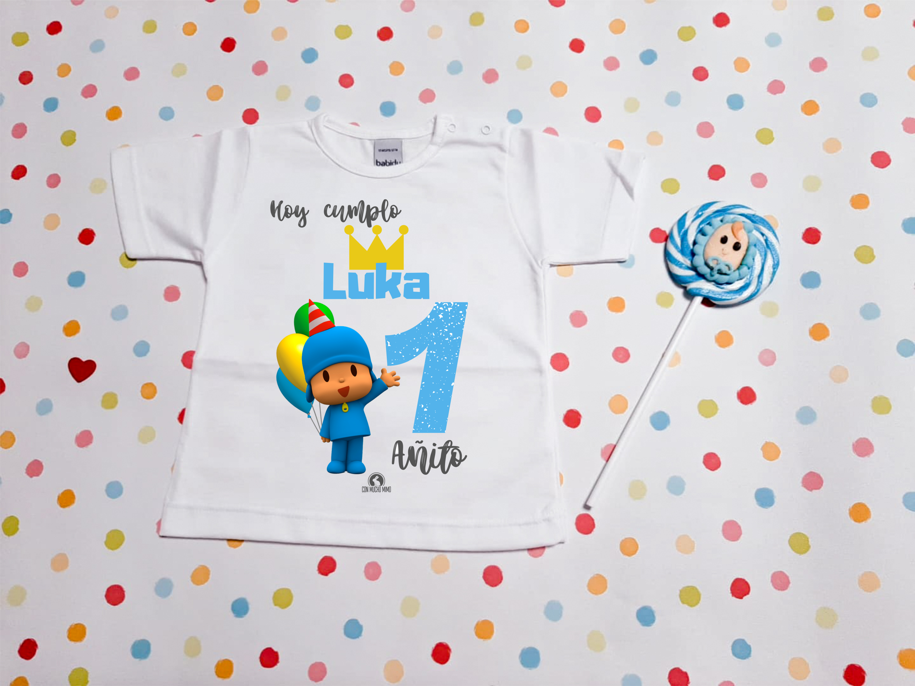 Camiseta top pocoyo personalizada