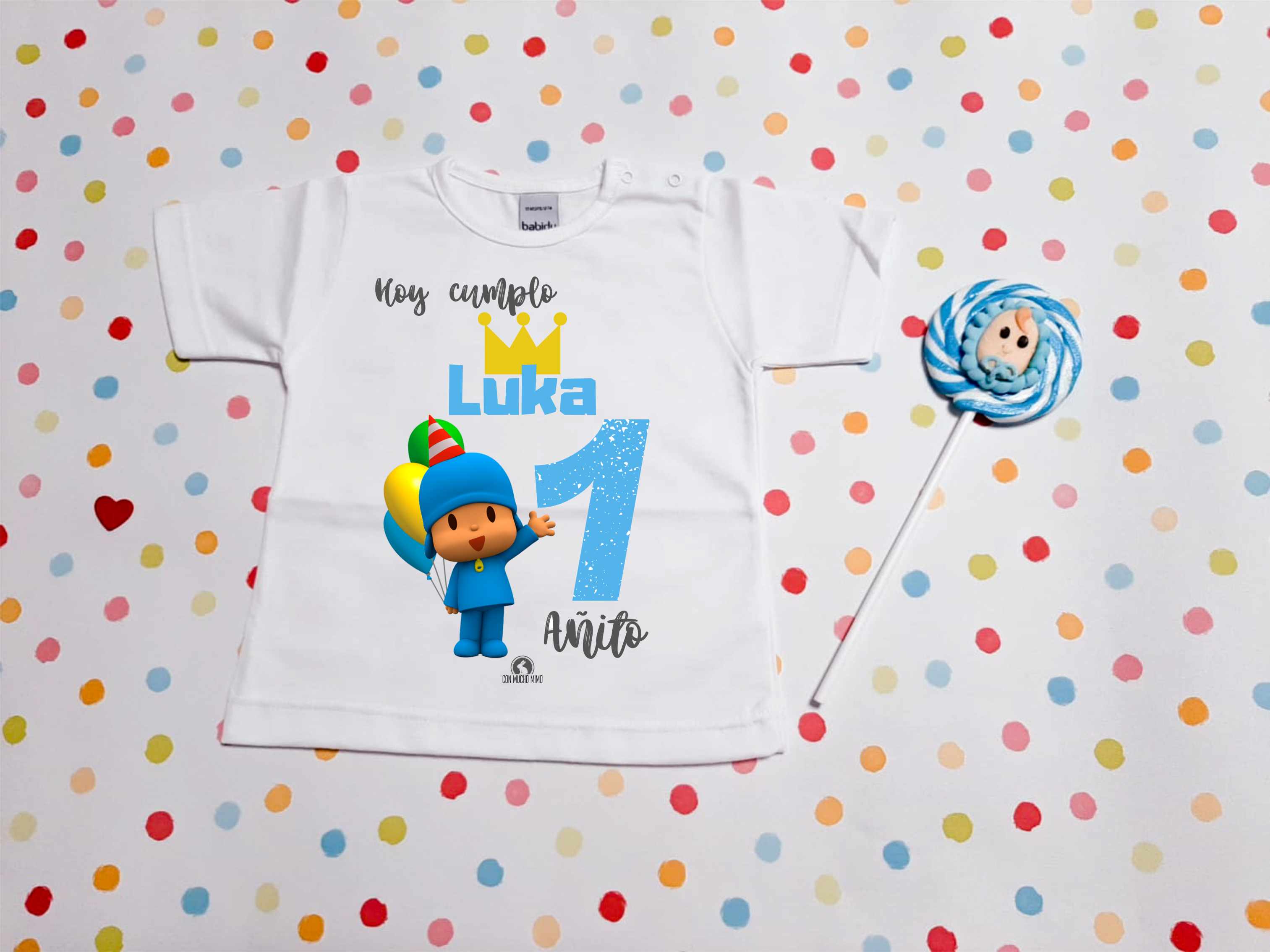 camiseta cumpleaños Pocoyo – Con Mucho Mimo