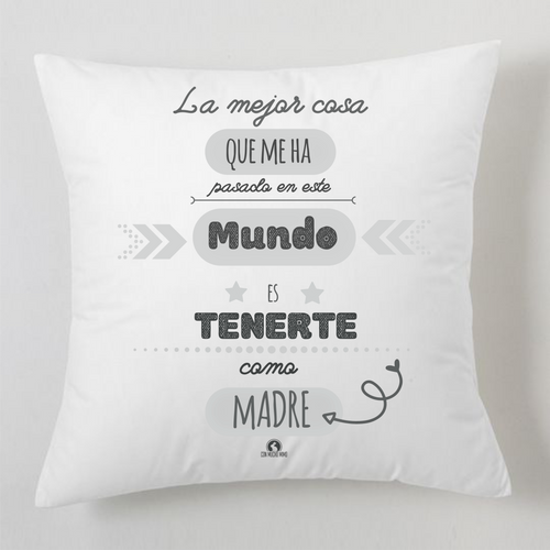 cojín/almohada lo mejor que me ha pasado - Con Mucho Mimo