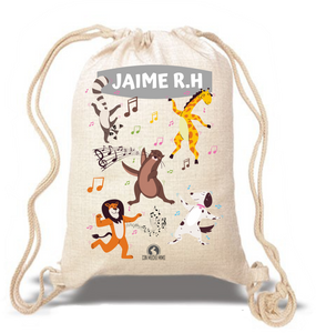 Saco/Mochila infantil Tipo Lino - Con Mucho Mimo