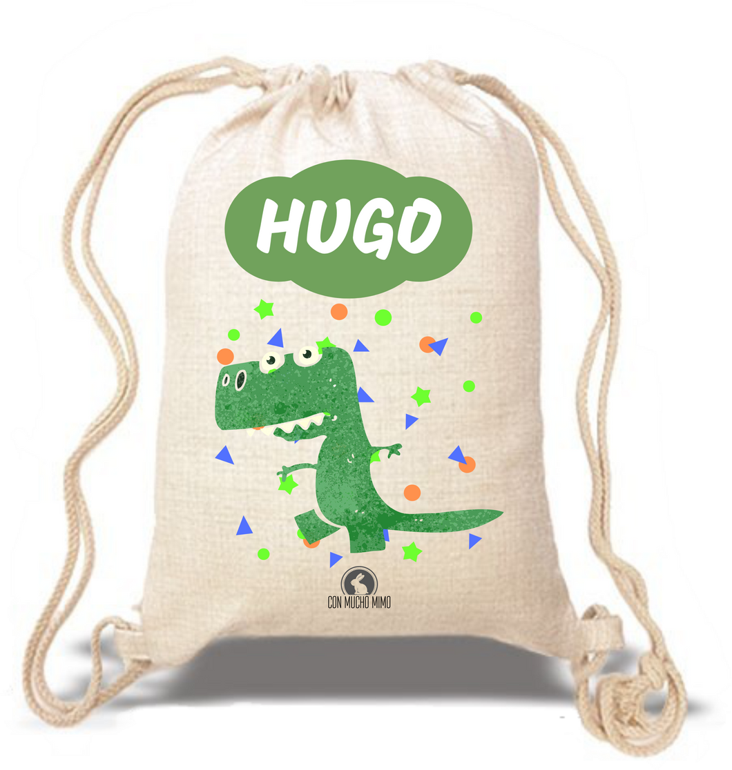 Saco/Mochila infantil Tipo Lino - Con Mucho Mimo