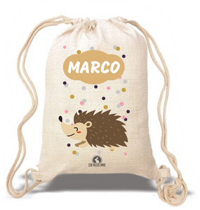 Saco/Mochila infantil Tipo Lino - Con Mucho Mimo