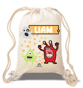 Saco/Mochila infantil Tipo Lino - Con Mucho Mimo