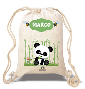 Saco/Mochila infantil Tipo Lino - Con Mucho Mimo