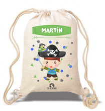 Cargar imagen en el visor de la galería, Saco/Mochila infantil Tipo Lino - Con Mucho Mimo