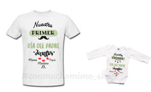 Cargar imagen en el visor de la galería, Pack Camiseta Papá + Body Bebé Primer Día del Padre - Con Mucho Mimo