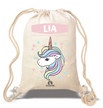 Cargar imagen en el visor de la galería, Saco/Mochila infantil Tipo Lino - Con Mucho Mimo