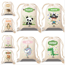 Cargar imagen en el visor de la galería, Saco/Mochila infantil Tipo Lino