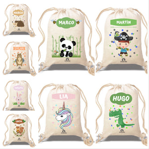 Saco/Mochila infantil Tipo Lino