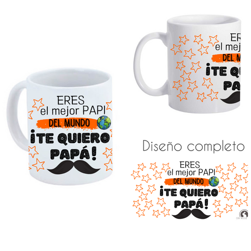 taza el mejor papá - Con Mucho Mimo